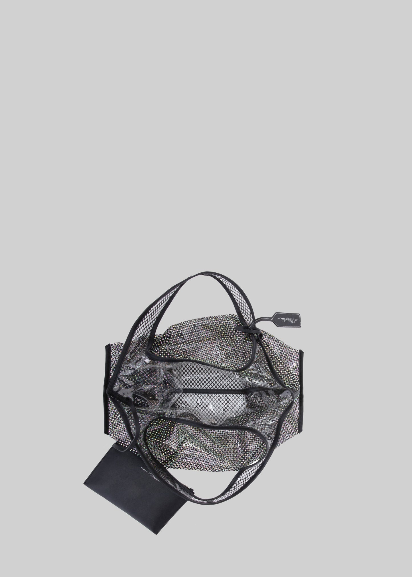 3.1 Phillip Lim Embellished Mesh Market Tote - Black