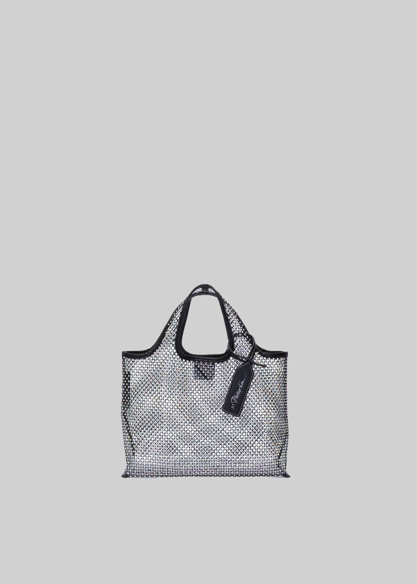 3.1 Phillip Lim Embellished Mesh Mini Market Tote - Black