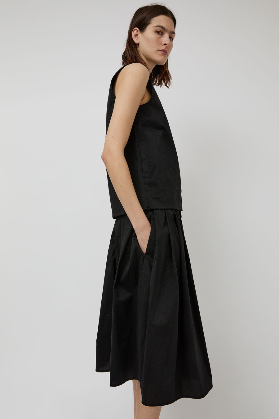 B Sides Eve Pleated Skirt in Black