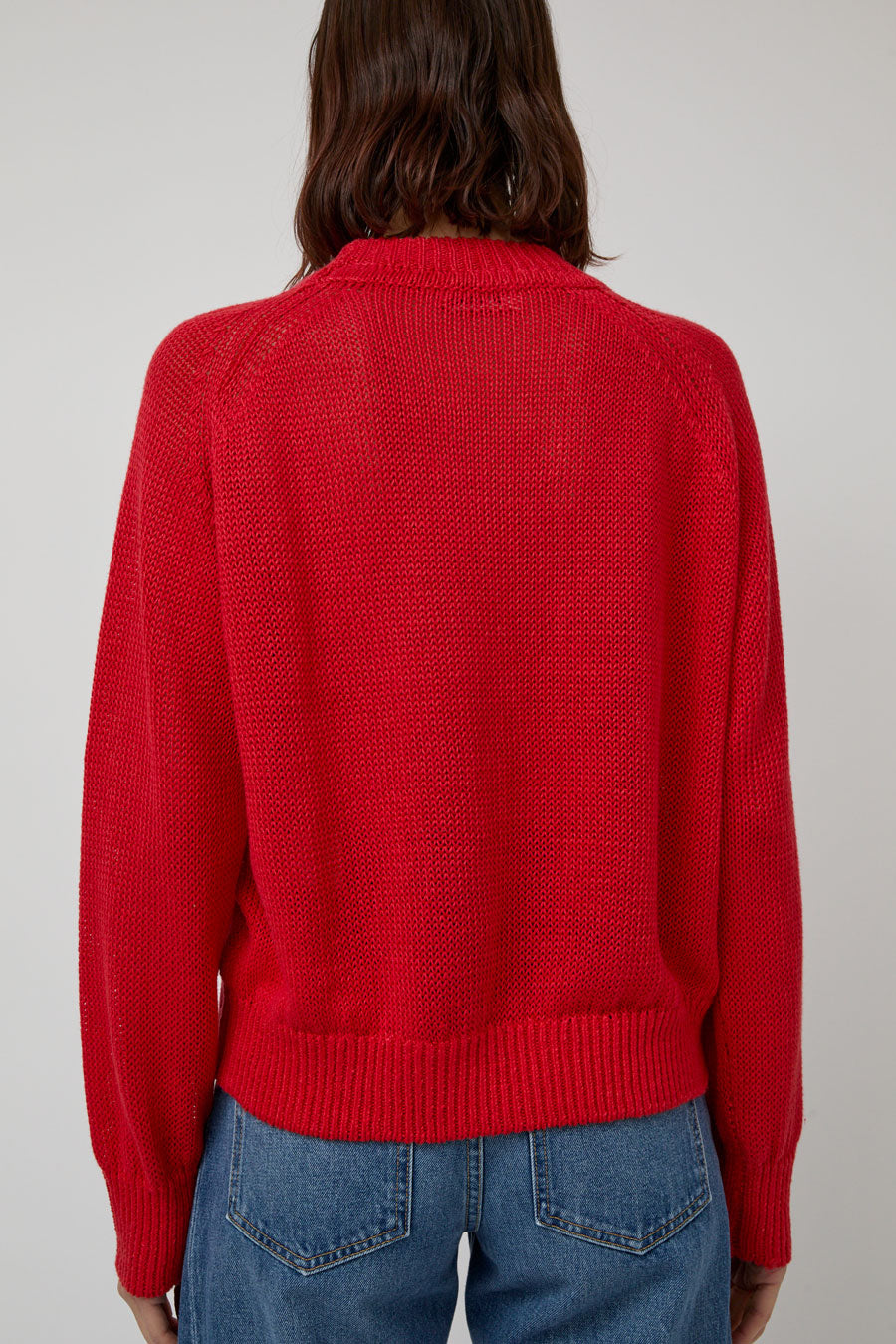 B Sides Lind Knit Crew in Geranium