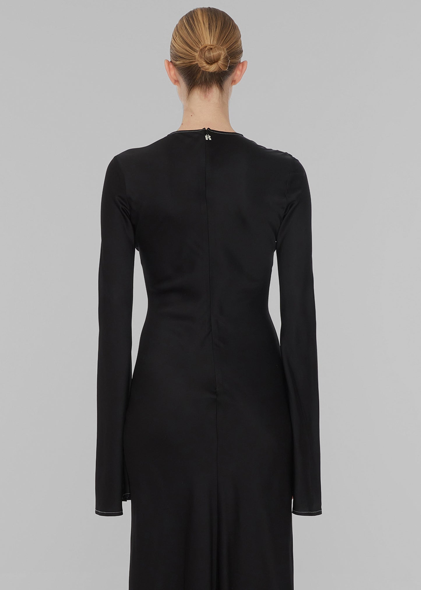 Rotate Satin Maxi Dress - Black