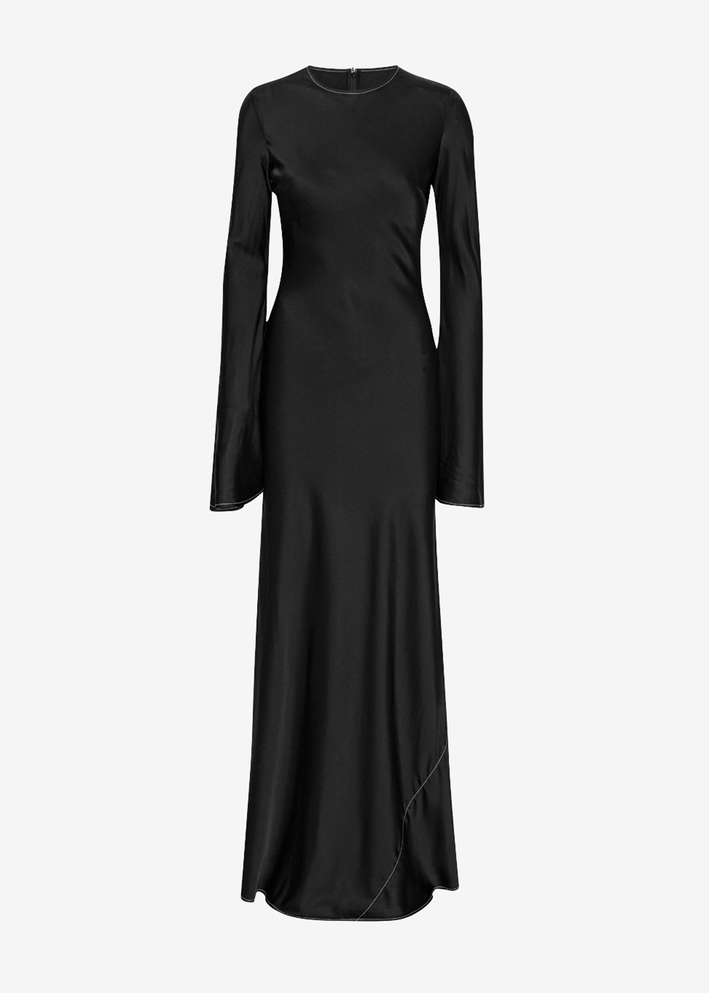 Rotate Satin Maxi Dress - Black