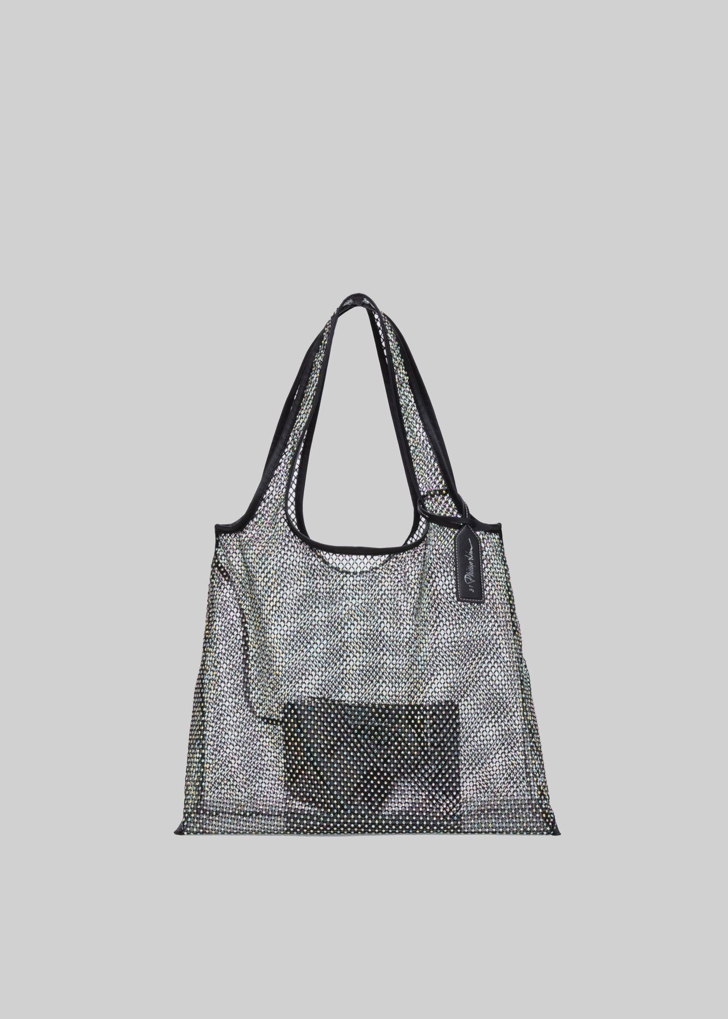 3.1 Phillip Lim Embellished Mesh Market Tote - Black
