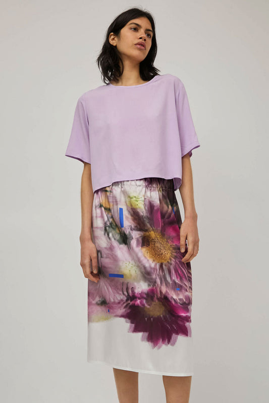 Vladimir Karaleev Lor Skirt in Floral Print